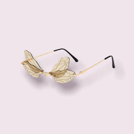 Gold Butterfly Lens Sunglasses