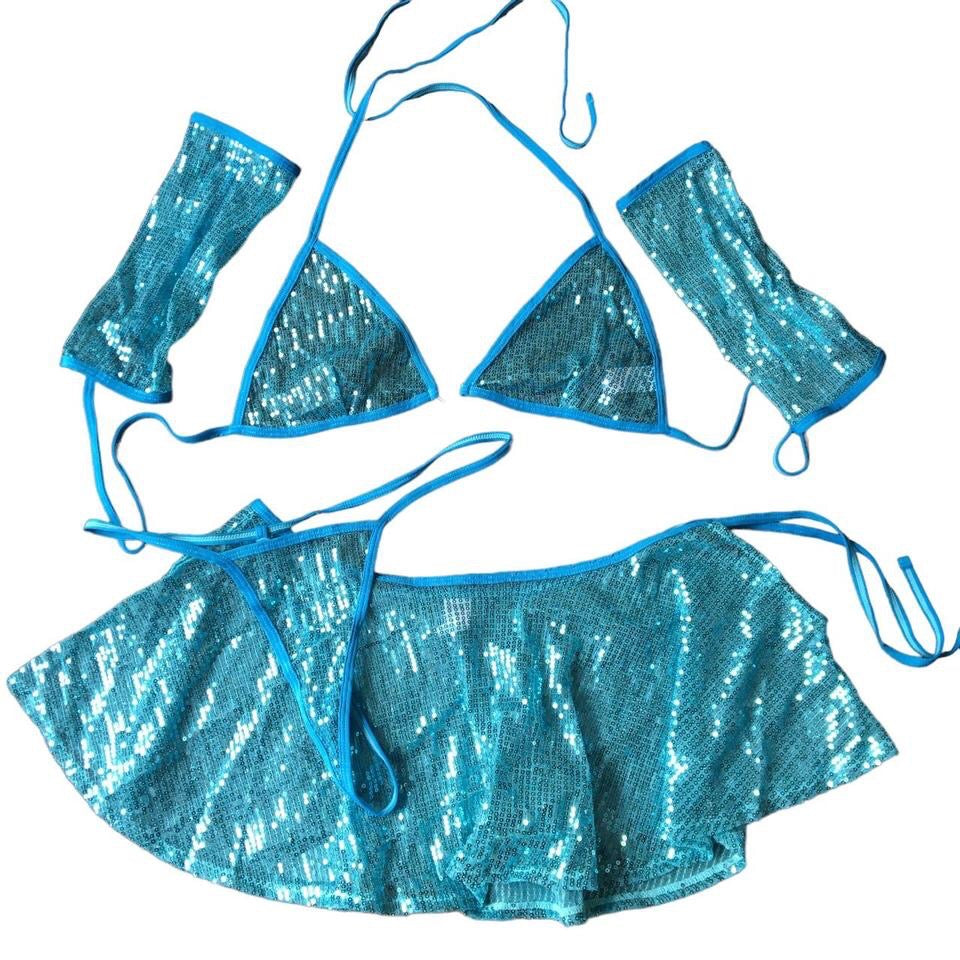 Sequin 4 Piece Festival Co-Ord Set