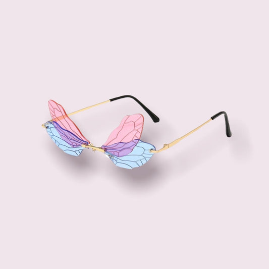 Purple and Blue Butterfly Lens Sunglasses