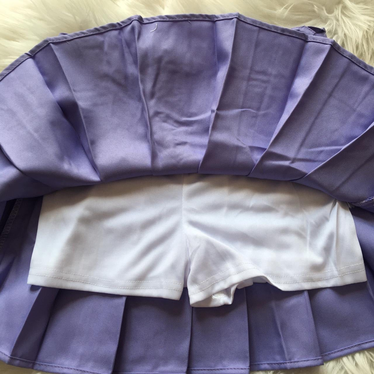 Purple Mini Tennis Skirt