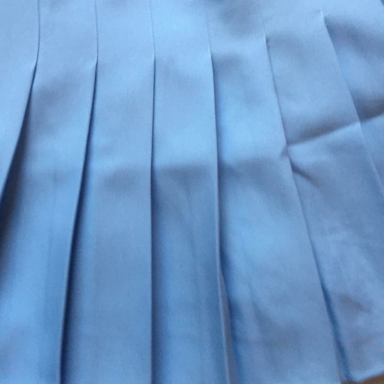 Blue Mini Tennis Skirt