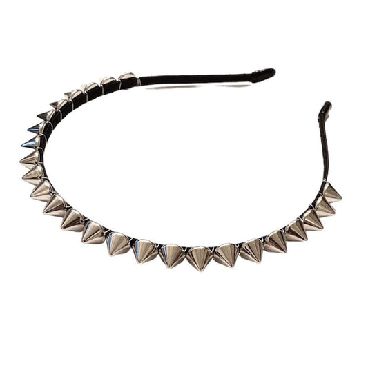 Silver Spike Studded Gothic Headband