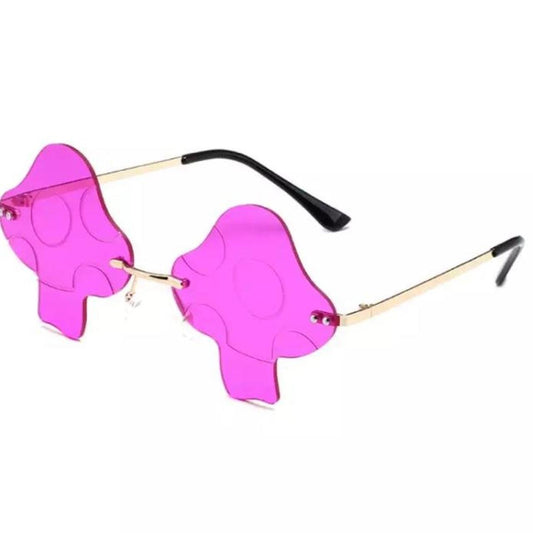 Pink Mushroom Frame Sunglasses