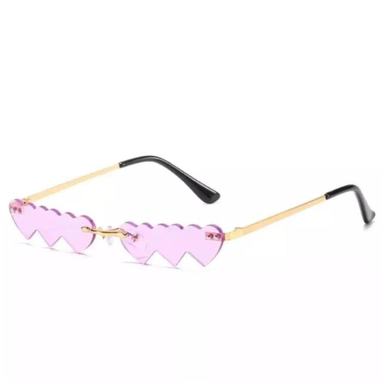 Purple Heart Small Frame Sunglasses