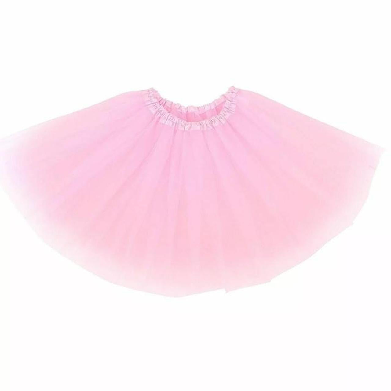 Pink Mesh Tiered Tutu Mini Skirt