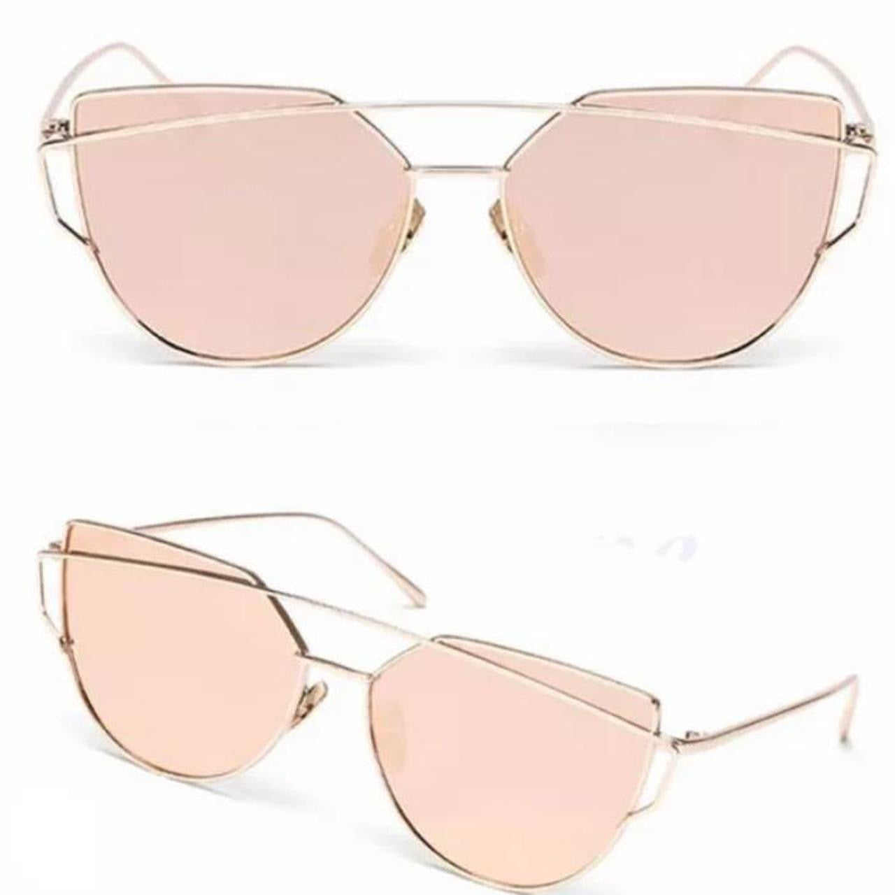 Pink Cat Eye Large Frame Influencer Sunglasses