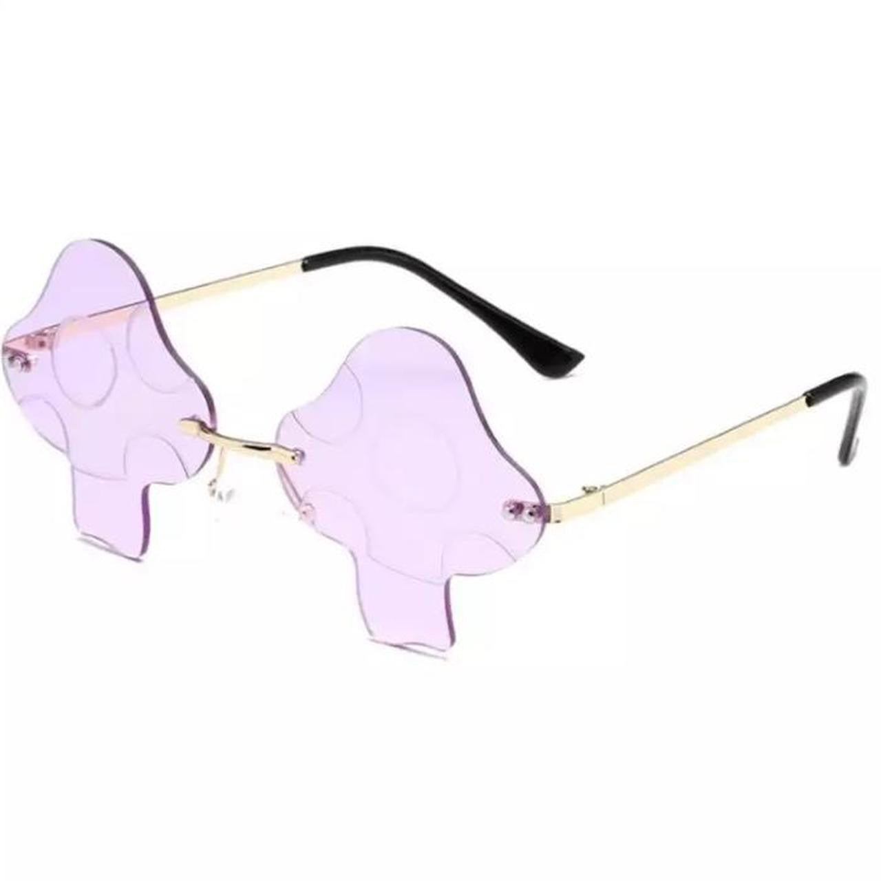 Purple Mushroom Shape Sunglasses